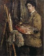 James Ensor Self-Portrait at the Easel oil painting reproduction